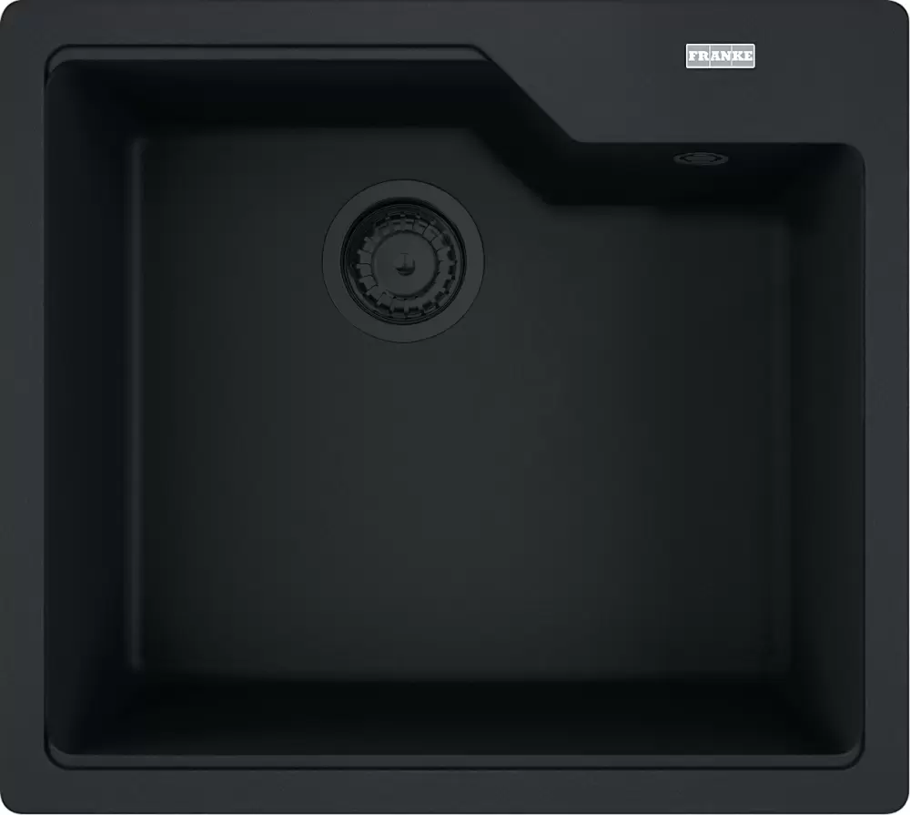 Franke Urban UBG 610-50 (матовый черный, черный слив)
