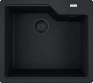 Кухонная мойка Franke Urban UBG 610-50 (матовый черный, черный слив) фото