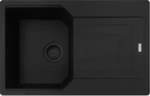 Кухонная мойка Franke Urban UBG 611-78 (матовый черный, черный слив) фото
