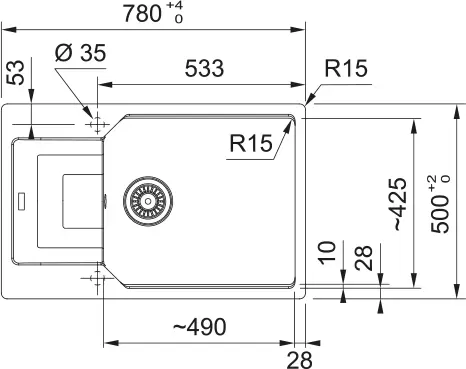 Кухонная мойка Franke Urban UBG 611-78 XL (оникс) фото