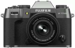 Фотоаппарат Fujifilm X-T50 Kit 15-45mm (угольный серый) фото