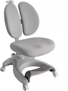 Офисное кресло Fun Desk Solerte с подставкой для ног (серый) фото