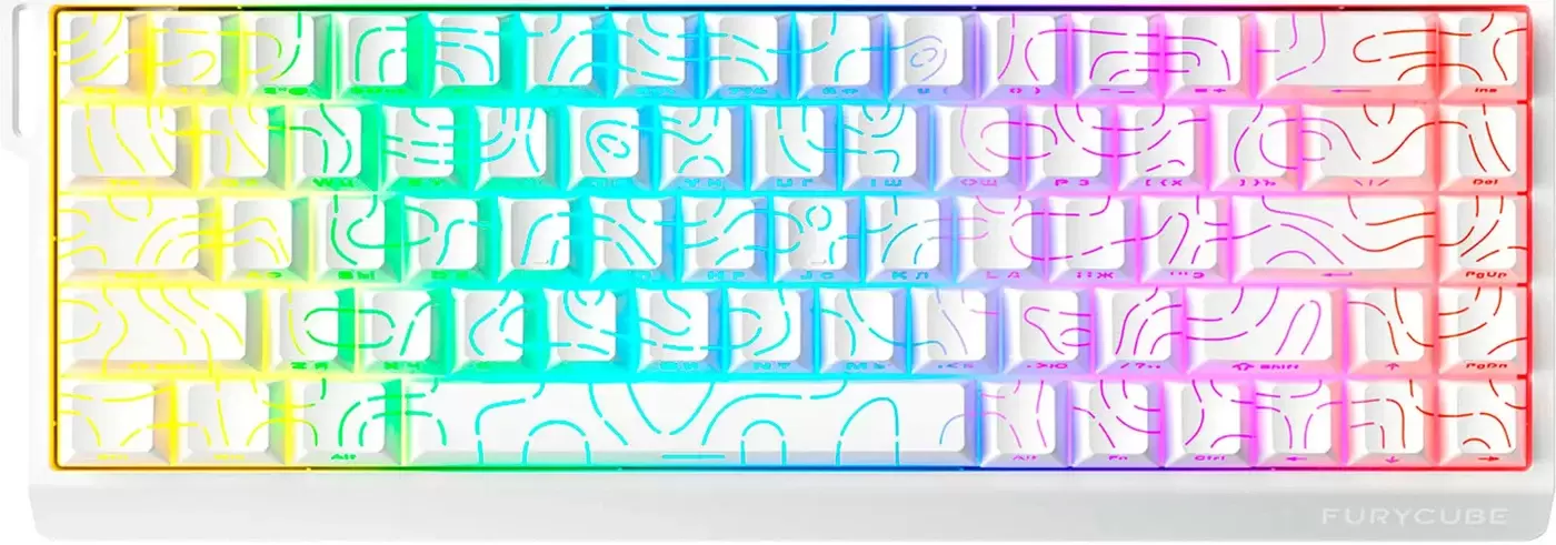 FURYCUBE M68HE (белый карбон)