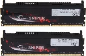 Комплект памяти G.Skill Sniper (F3-1866C10D-16GSR) DDR3 PC3-14900 2x8GB фото
