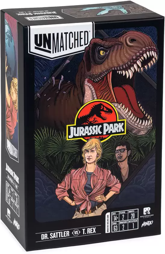 GaGa Games Unmatched Jurassic Park Dr.Sattler vs T.Rex GG364 (с русскими правилами)