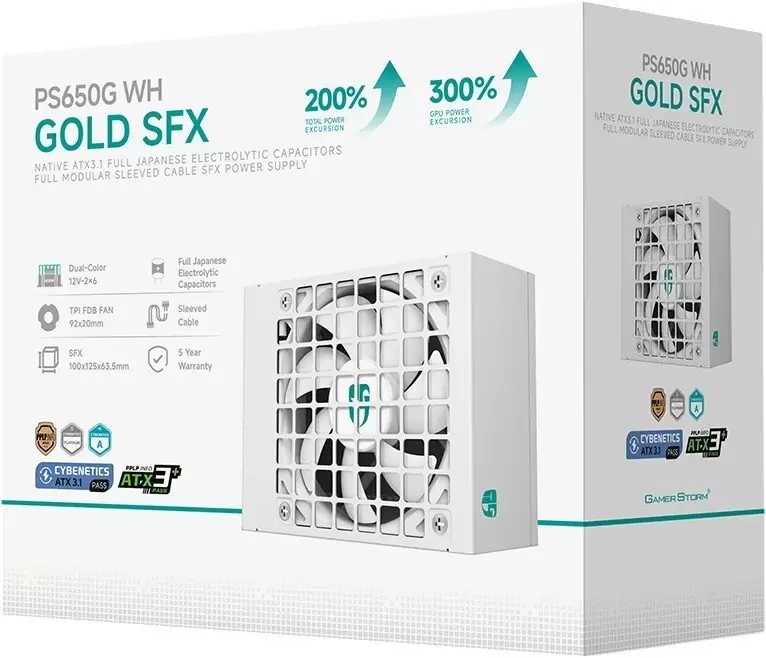 Блок питания GamerStorm PS650G WH фото