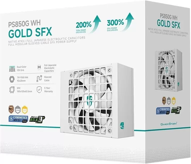 Блок питания GamerStorm PS850G WH фото
