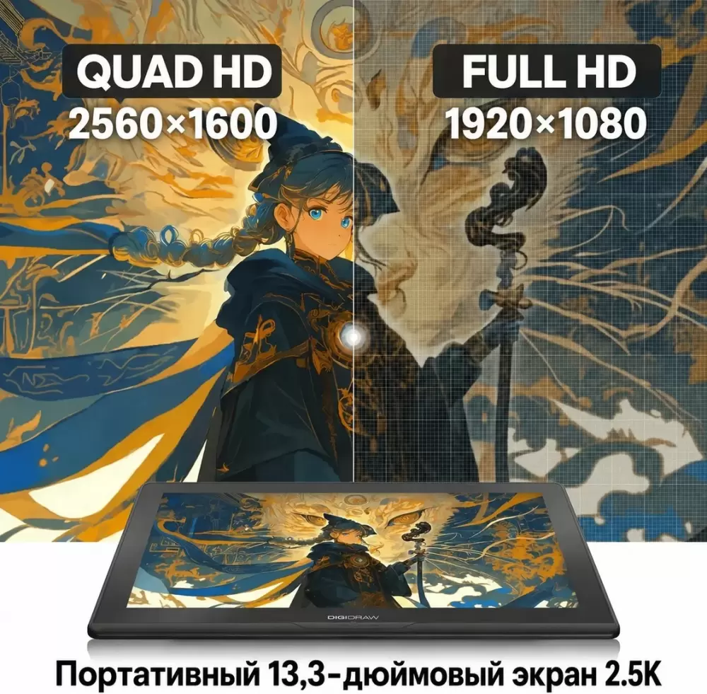 Графический монитор Digidraw Turing 14 2.5K D1401 фото 2