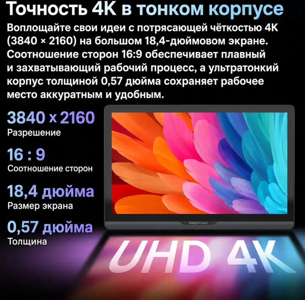 Графический монитор Digidraw Turing Pro 19 D1901T фото 2