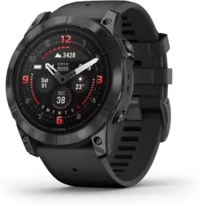 Умные часы Garmin Epix Pro Gen 2 Sapphire 47 мм (карбоново-серый титан/черный, с кожаным и силиконовым ремешками) фото