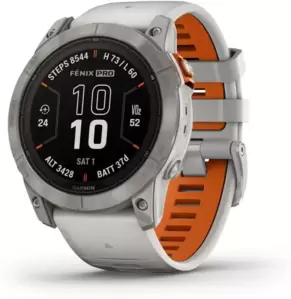 Умные часы Garmin Fenix 7 Pro Sapphire Solar (титан/оранжевый) icon