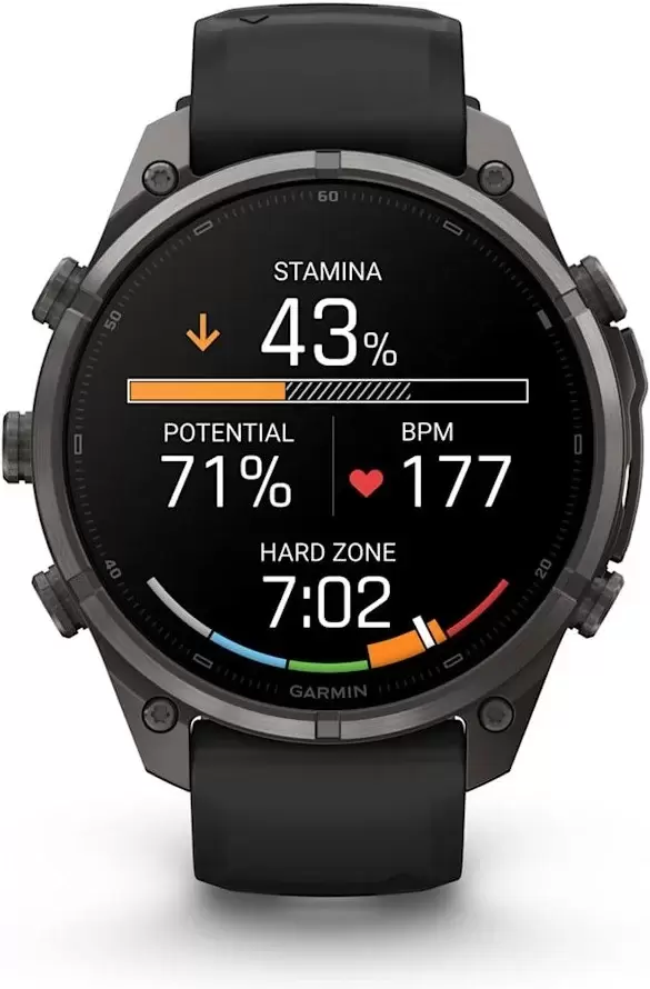 Умные часы Garmin Fenix 9 Pro 47 мм (темно-серый, черный силиконовый ремешок) фото 2