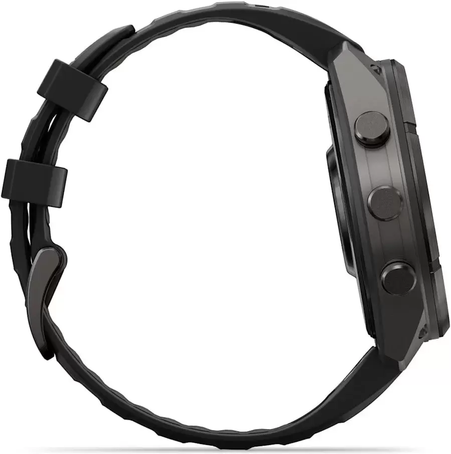 Умные часы Garmin Fenix 9 Pro 47 мм (темно-серый, черный силиконовый ремешок) фото 3