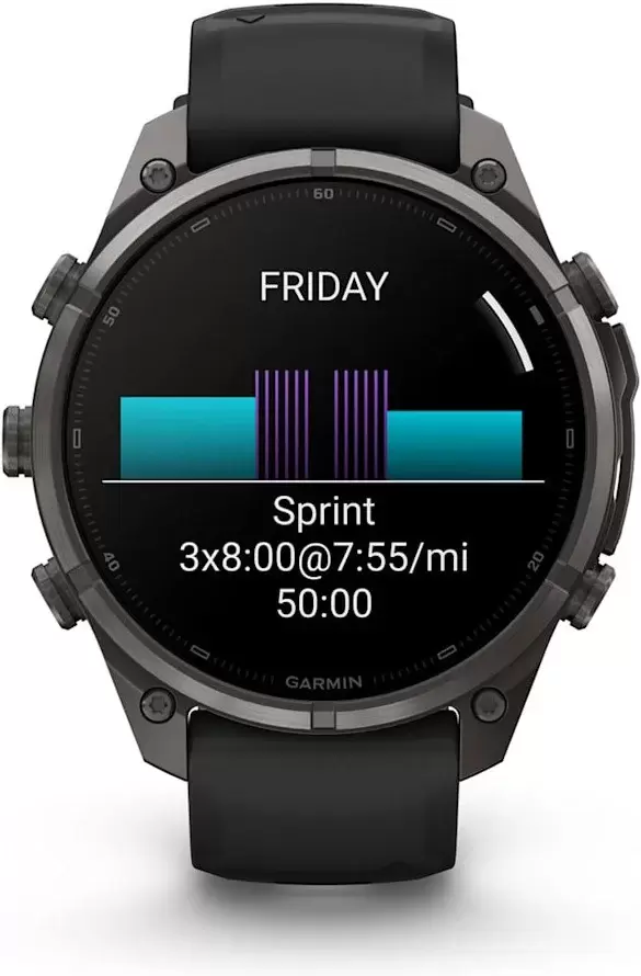 Умные часы Garmin Fenix 9 Pro 47 мм (темно-серый, черный силиконовый ремешок) фото 5