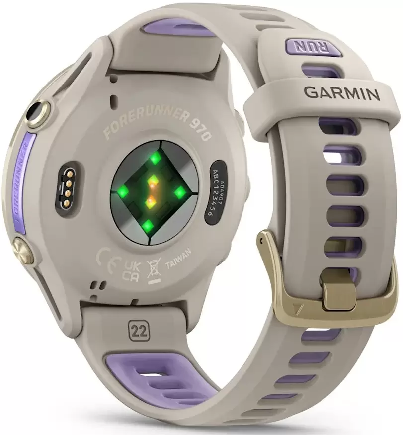 Умные часы Garmin Forerunner 970 47 мм (бежевый/фиолетовый) фото