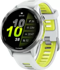 Умные часы Garmin Forerunner 970 47 мм (белый/зеленый) фото