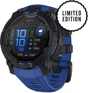 Умные часы Garmin Instinct 3 45 мм (черный/синяя молния) icon