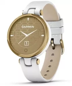 Умные часы Garmin Lily (светло-золотистый, белый/кожаный ремешок) фото