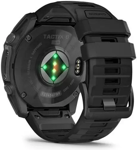 Умные часы Garmin Tactix 8 Solar 51 мм (с черным силиконовым ремешком) фото