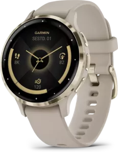 Умные часы Garmin Venu 3S (френч-грей, с силиконовым ремешком) фото