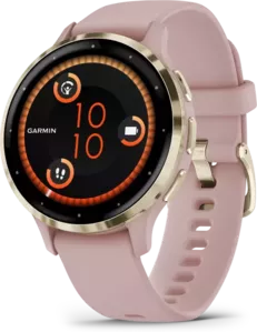 Умные часы Garmin Venu 3S (розовый, с силиконовым ремешком) фото