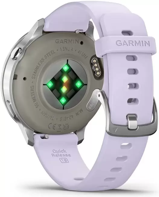 Умные часы Garmin Venu 4 41 мм (серебристый/сиреневый) фото