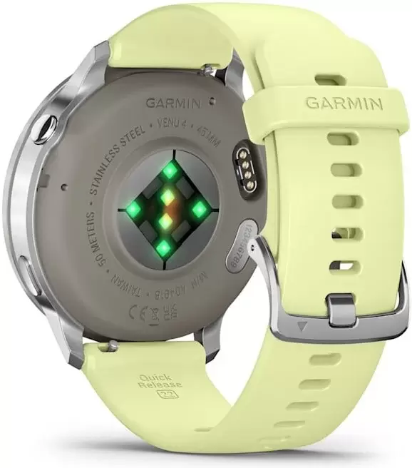 Умные часы Garmin Venu 4 45 мм (серебристый/желтый) фото