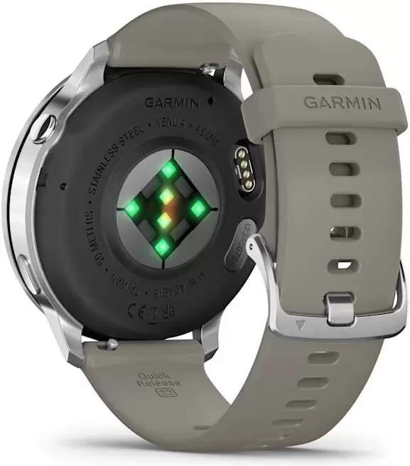 Умные часы Garmin Venu 4 45 мм (серебристый/серый) фото