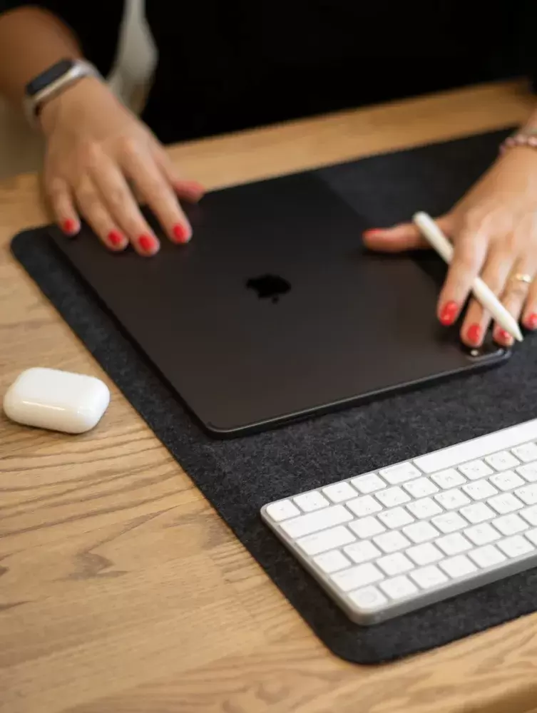 Коврик для стола GEEK NOOK 100*50CM Black Felt фото