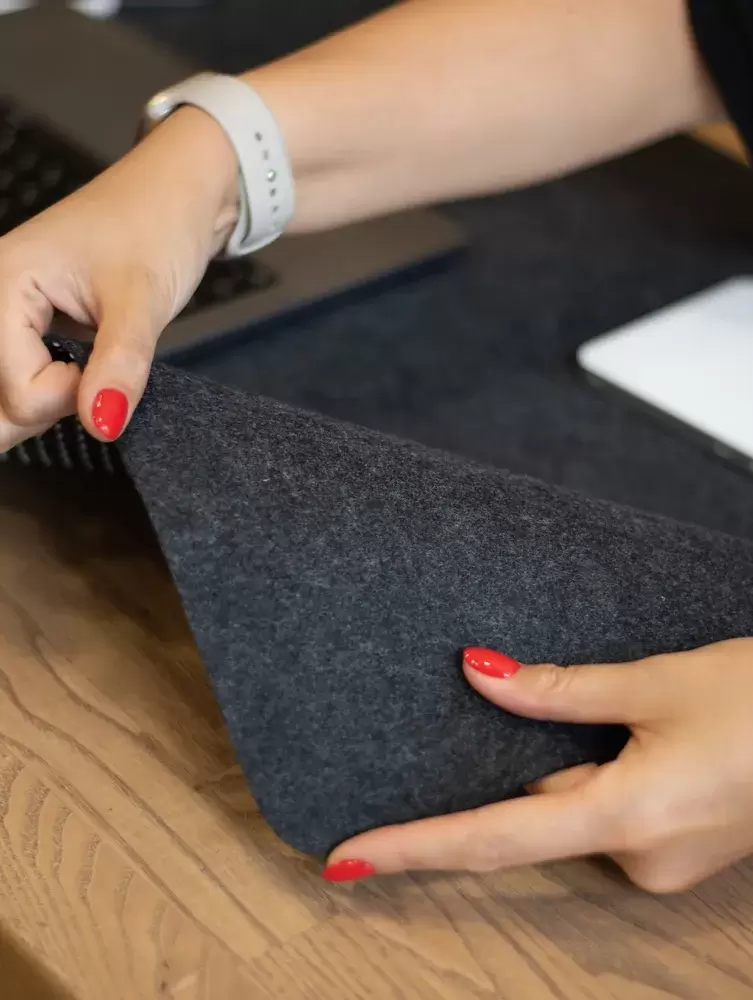 Коврик для стола GEEK NOOK 100*50CM Light Gray Felt фото