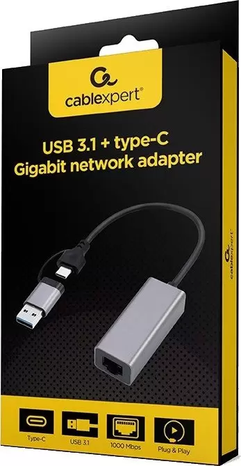 Сетевой адаптер Cablexpert A-USB3AC-LAN-01 фото