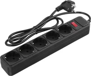 Сетевой фильтр General Lighting GPS-5-10-3x075-700-B / 471018 (7м, черный) фото