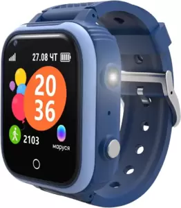 Детские умные часы Geozon IQ (синий) фото