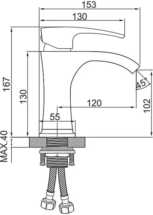 Смеситель Gerhans K11014B-7 фото