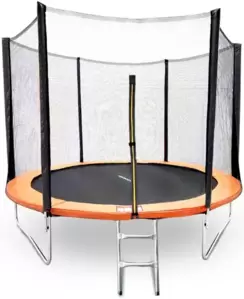 Батут GetActive Jump 10ft - 305 см с лестницей, внешней сеткой (оранжевый) фото