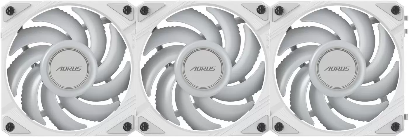 Комплект вентиляторов для корпуса Gigabyte Aorus EZ Chain Fan 120 Ice 3-Pack фото 2