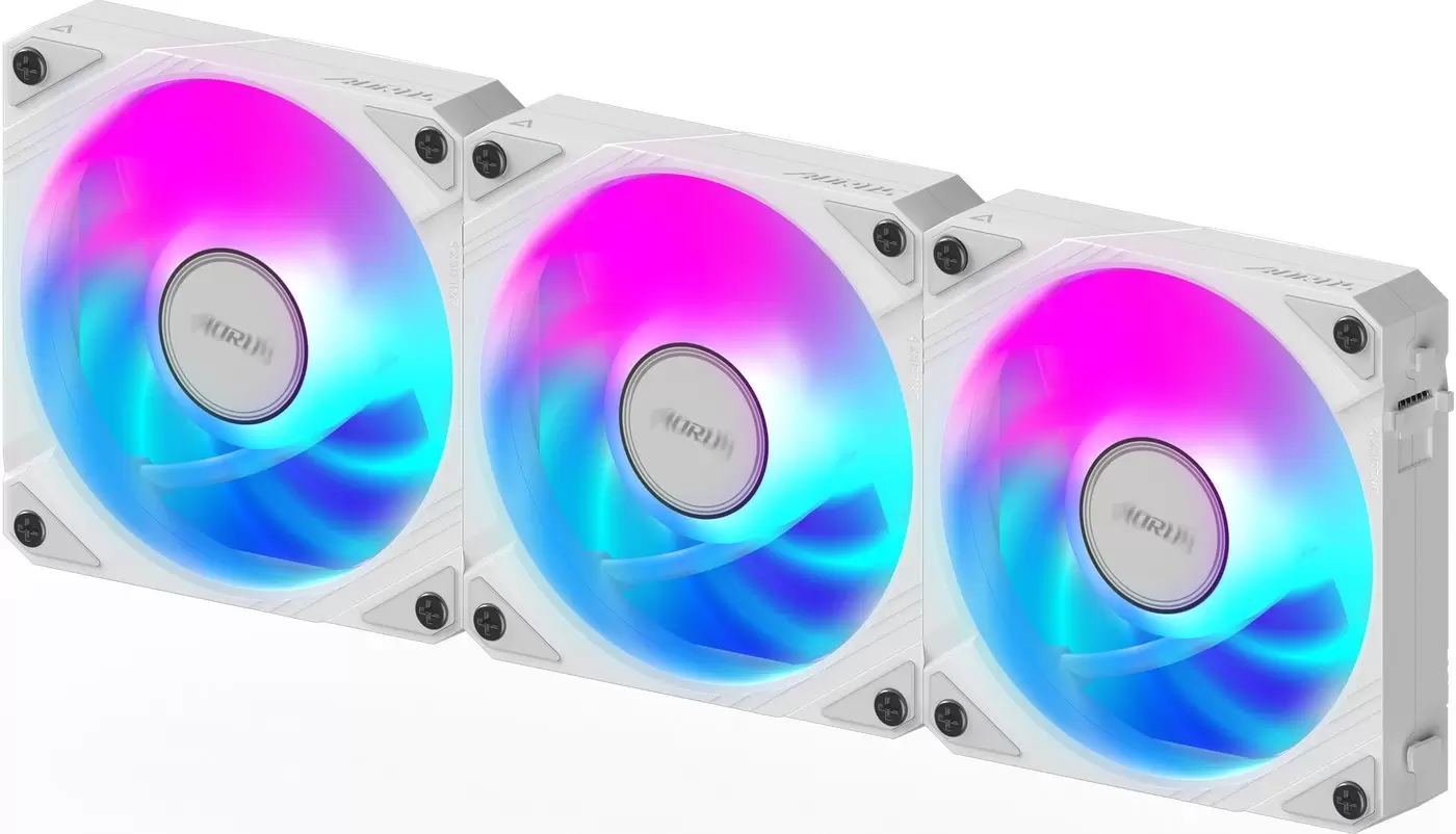 Комплект вентиляторов для корпуса Gigabyte Aorus EZ Chain Fan 120 Ice 3-Pack фото 4