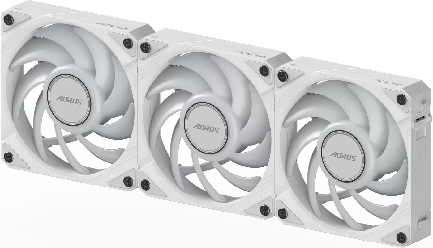 Комплект вентиляторов для корпуса Gigabyte Aorus EZ Chain Fan 120 Ice 3-Pack фото 5