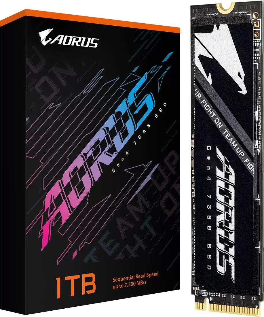 SSD Gigabyte Aorus Gen4 7300 2TB AG4732TB N фото