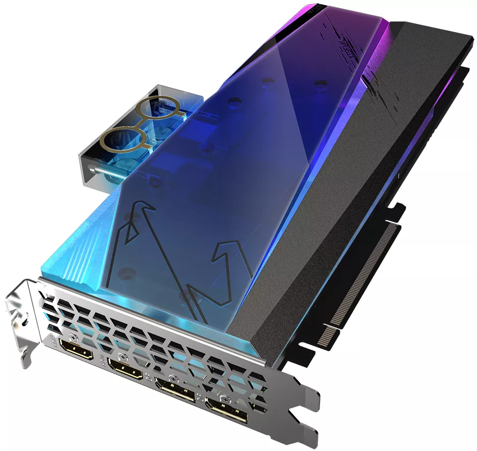 Видеокарта Gigabyte Aorus Radeon RX 6900 XT Xtreme Waterforce WB 16GB GDDR6 фото 3