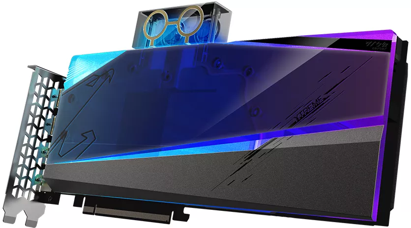 Видеокарта Gigabyte Aorus Radeon RX 6900 XT Xtreme Waterforce WB 16GB GDDR6 фото 4