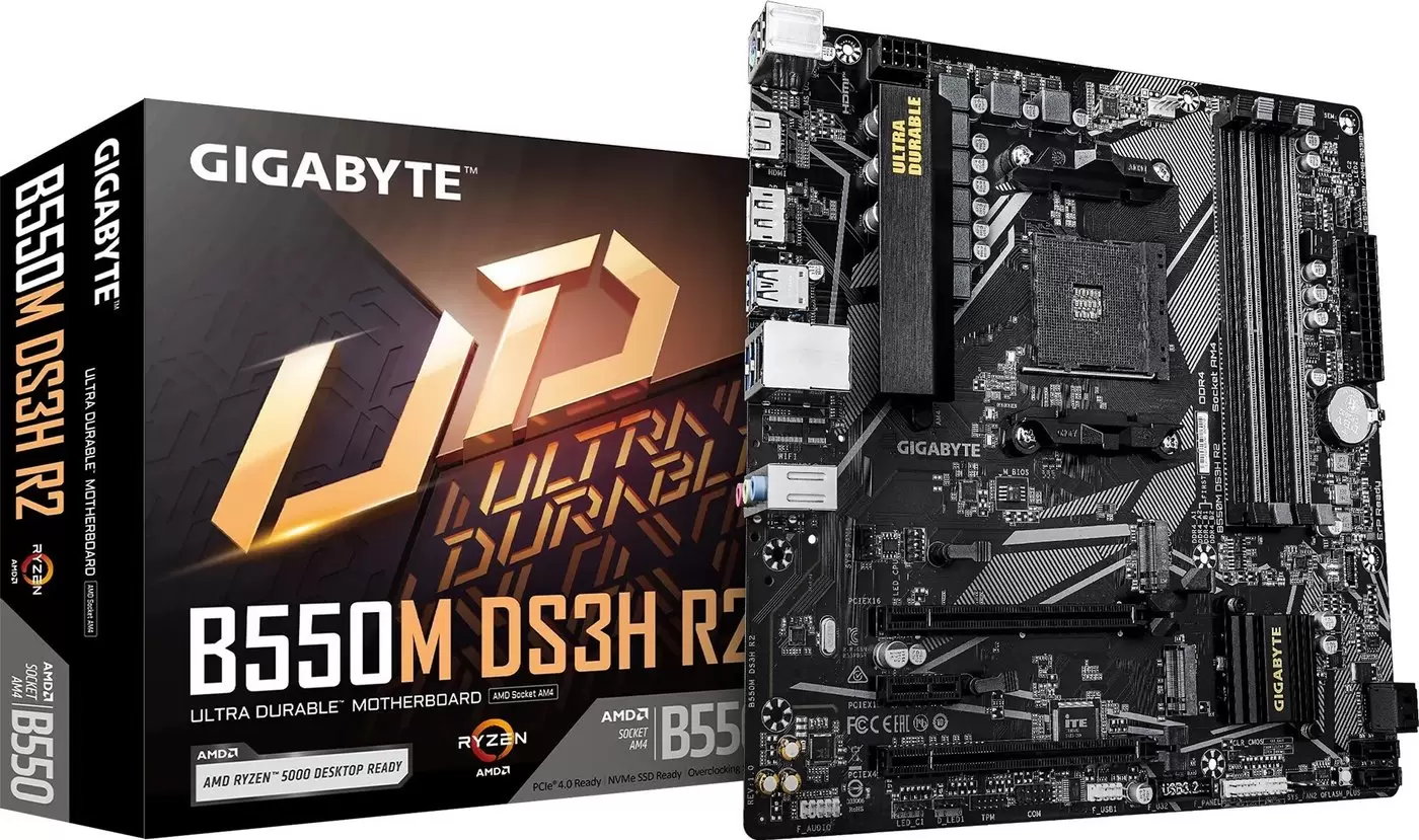 Материнская плата Gigabyte B550M DS3H R2 фото