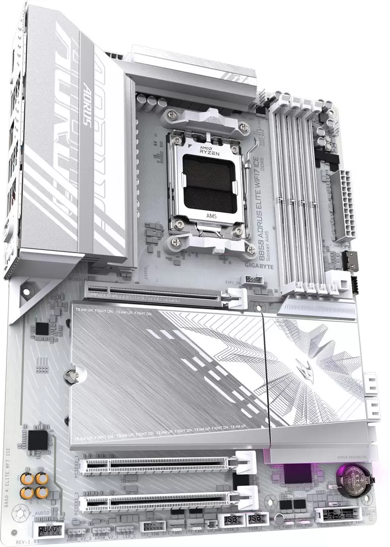 Материнская плата Gigabyte B850 Aorus Elite WiFi7 Ice (rev. 1.0) фото