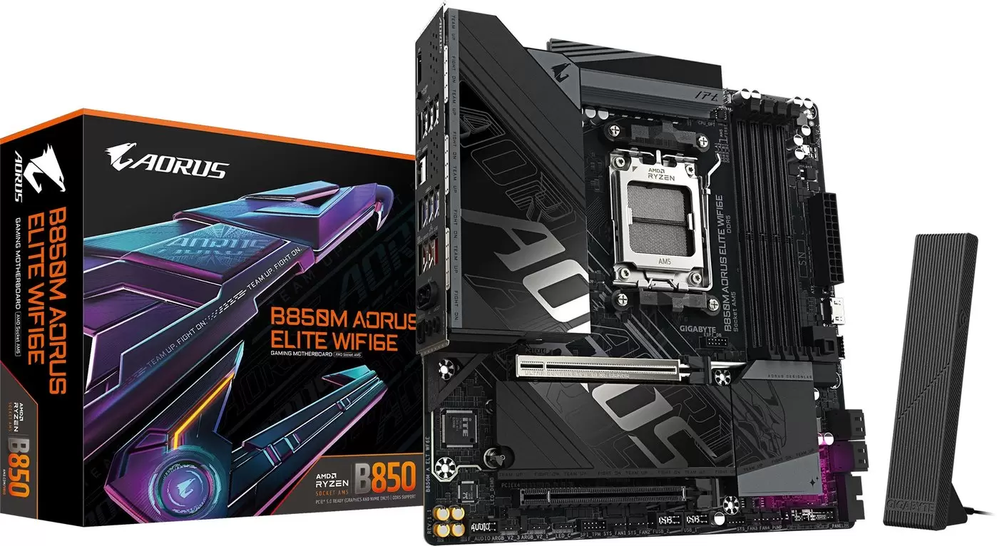 Материнская плата Gigabyte B850M Aorus Elite WiFi6E (rev. 1.0) фото