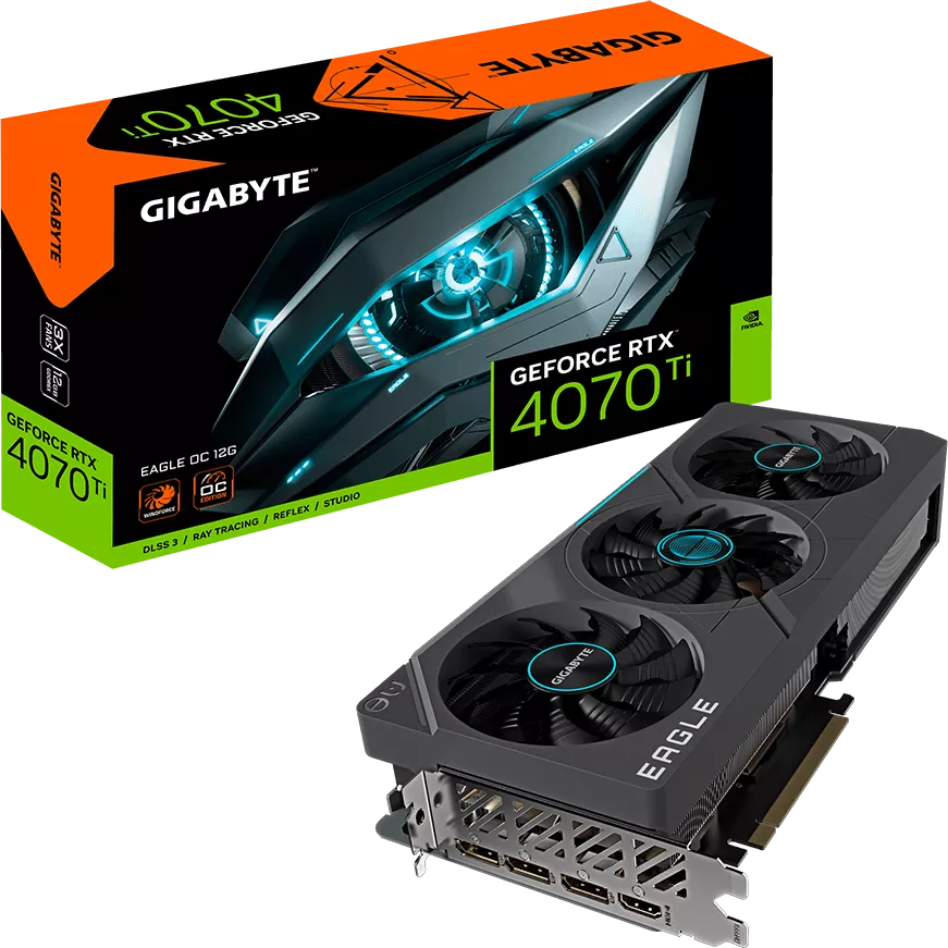 Видеокарта Gigabyte GeForce RTX 4070 Ti Eagle OC 12G GV-N407TEAGLE OC-12GD фото 7