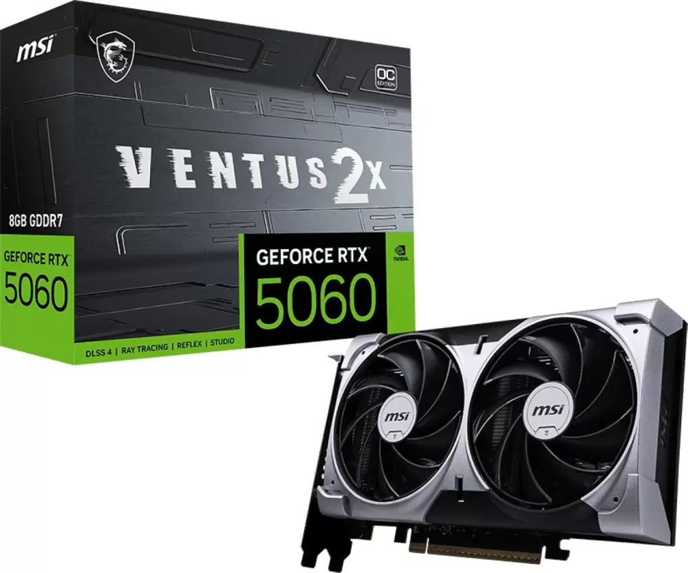 Видеокарта MSI GeForce RTX 5060 8G Ventus 2X фото