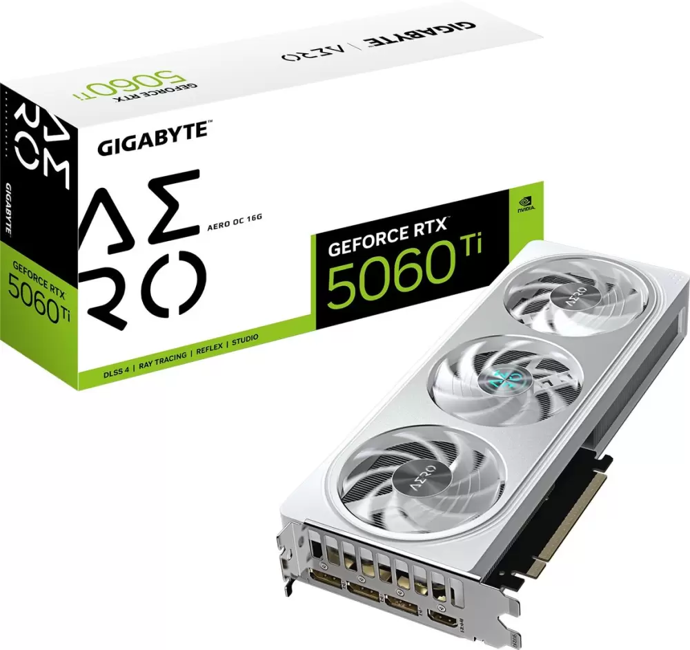 Видеокарта Gigabyte GeForce RTX 5060 Ti Aero OC 16G GV-N506TAERO OC-16GD фото 10