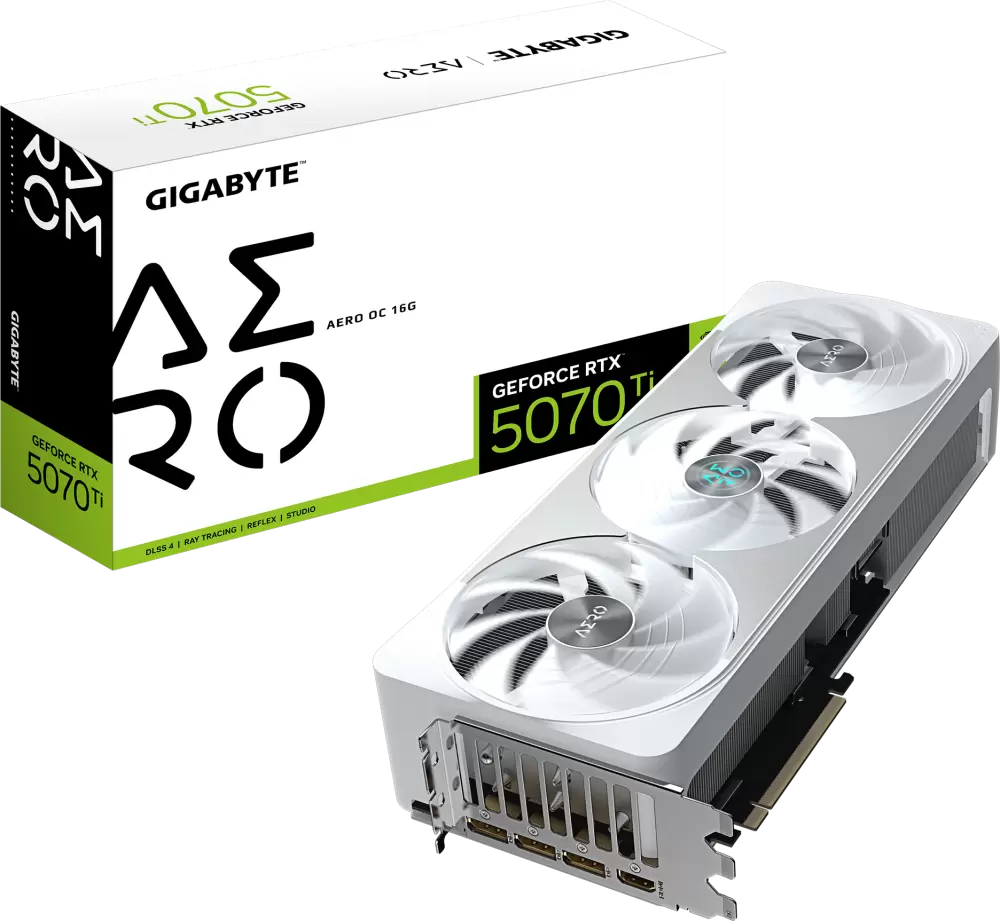 Видеокарта Gigabyte GeForce RTX 5070 Ti Aero OC 16G GV-N507TAERO OC-16GD фото 10