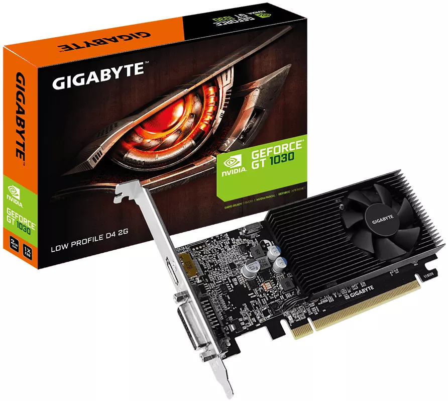 Видеокарта Gigabyte GV-N1030D4-2GL GeForce GT 1030 2Gb GDDR4 64bit фото 4