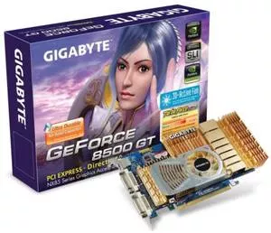 Видеокарта Gigabyte GV-NX85T256HP GeForce 8500GT 256Mb 128bit фото